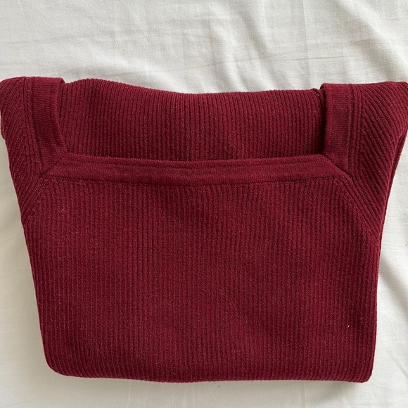 ASOS Square Neck Maroon Top - Picture 4 of 4